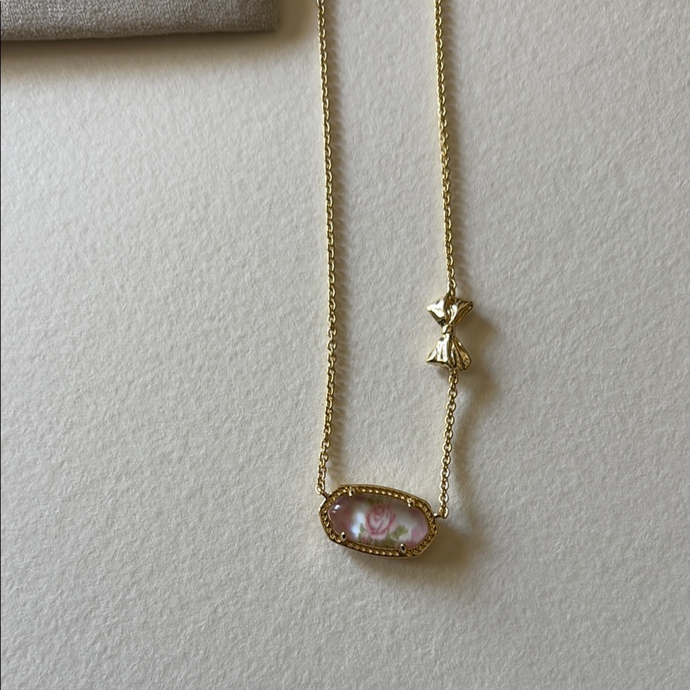 Gold and Pink Necklace